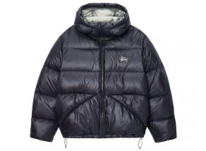 Stussy Micro Ripstop Down Parka Phantom Black