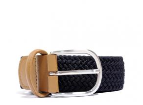 Anderson Ceinture Tressee Elastique Marine