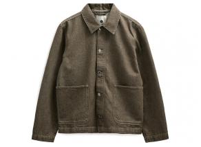 Anerkjendt Akozzy Dyed Denim Overshirt Forest Night 902715