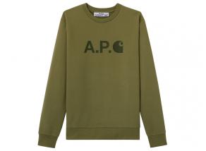 APC x Carhartt Sweatshirt Ice H Kaki