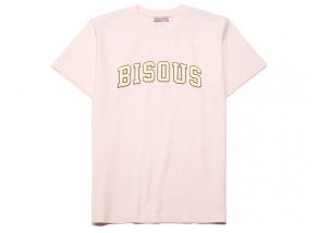 Bisous Skateboards Tee College Light Pink