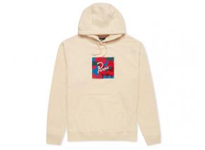 By Parra Abstract Shapes Hooded Sweatshirt White