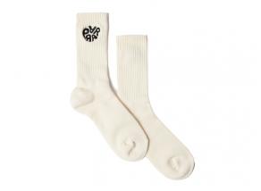 By Parra Logo Crew Socks Off White