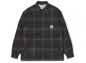 Carhartt Aiden Check Shirt Jac Soot I028216
