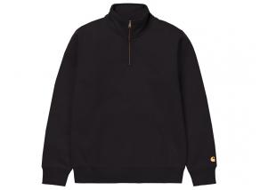 Carhartt Chase Neck Zip Sweat Black / Gold I033665