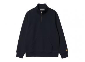 Carhartt Chase Neck Zip Sweat Dark Navy / Gold I033665