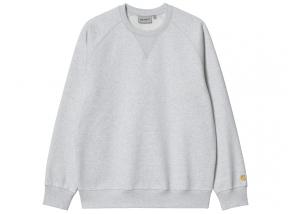 Carhartt Chase Sweat Ash Heather / Gold I033660