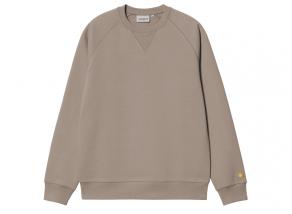 Carhartt Chase Sweat Dusky Beige / Gold I033660