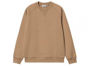 Carhartt Chase Sweat Dusty Hamilton Brown / Gold I033660