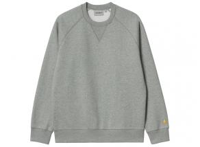 Carhartt Chase Sweat Grey Heather / Gold I033660