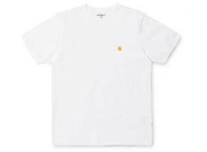 Carhartt Chase Tshirt White / Gold I026391
