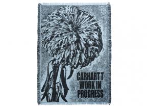 Carhartt Chrysanthemum Woven Blanket Misty Sky / Black I034117
