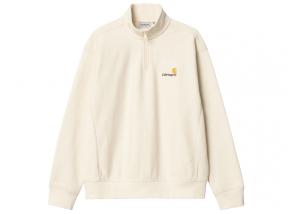 Carhartt Half Zip American Script Sweatshirt Natural I027014