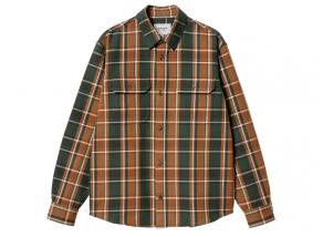 Carhartt Hobart Shirt Check Sycamore Tree I033820
