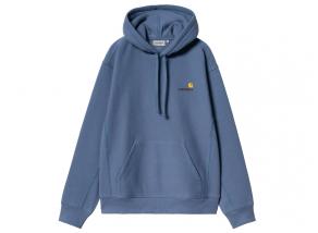 Carhartt Hooded American Script Sweatshirt Blue Iris I028279