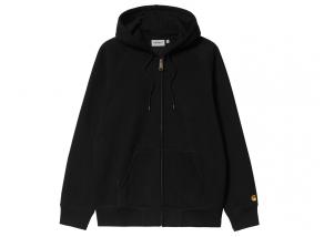 Carhartt Hooded Chase Jacket Black / Gold I033664