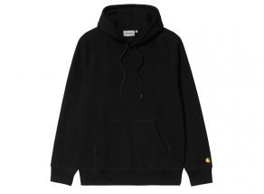 Carhartt Hooded Chase Sweat Black / Gold I033661