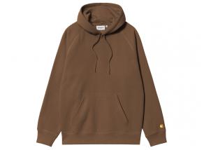 Carhartt Hooded Chase Sweat Chocolate / Gold I033661
