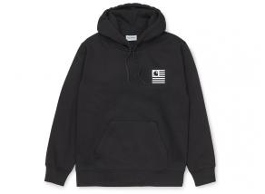 Carhartt Hooded Waving State Flag Sweat Black I028906
