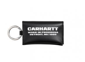 Carhartt Link Script Keychain Black / White I033318