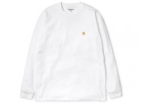 Carhartt LS Chase Tshirt White I026392