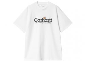 Carhartt Label Script Tshirt White I034421