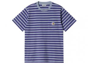 Carhartt Scotty Pocket Tshirt Razzmic / Frosted Blue I027732