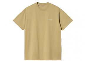 Carhartt Script Embroidery Tshirt Agate / White I030435