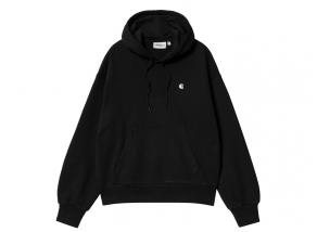 Carhartt W Hooded Casey Sweatshirt Black / Silver I032644