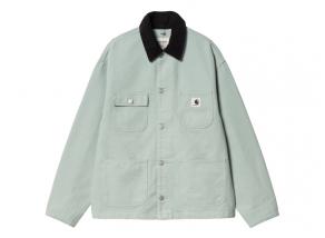 Carhartt Women OG Michigan Coat Frosted Green / Black Rinsed I031570