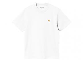 Carhartt Women Chase Tshirt White / Gold I033045