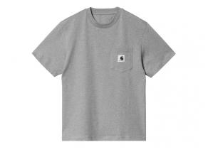 Carhartt W Pocket Tshirt Grey Heather I032215