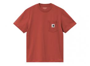 Carhartt Women Pocket Tshirt Vermillion I032215