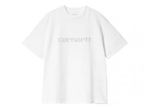 Carhartt Women Rivet Script Tshirt White / Silver I034406