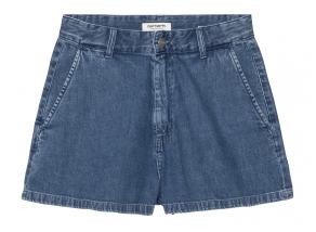 Carhartt WIP Women Lova Short Cotton Denim Blue stone washed I036286