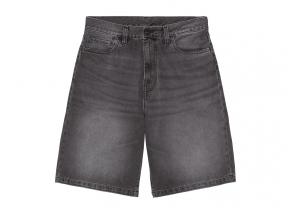 Carhartt WIP Landon Short Denim Black worn bleached I030469