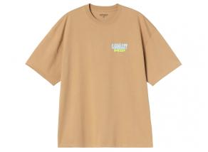 Carhartt WIP Luggage Label Tshirt Dusty H Brown I036892.07E.XX.03