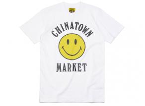 Chinatown Market Smiley Logo Tshirt White