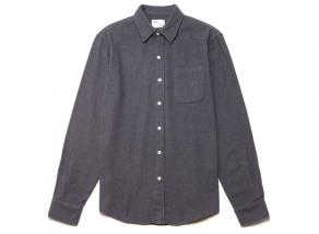 Colorful Standard Organic Flannel Shirt Lava Grey