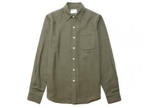 Colorful Standard Organic Flannel Shirt Dusty Olive