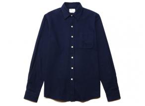 Colorful Standard Organic Flannel Shirt Navy Blue