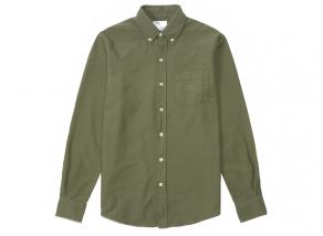 Colorful Standard Organic Button Down Shirt Dusty Olive