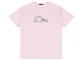Dime Cursive Smashed Tshirt Light Pink DIMESP2658PIN