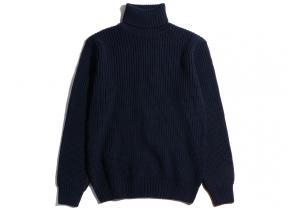 Edwin Line Rollneck Sweater Navy