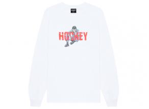 Hockey Skateboards Shame LS Tee White