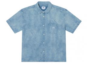 Obey Owens Denim Shirt Bleached Indigo 181210451