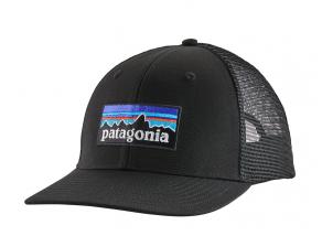 Patagonia P-6 Logo LoPro Trucker Hat Black