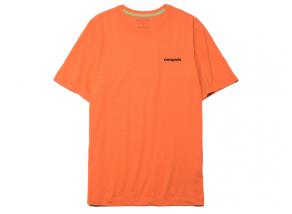 Patagonia P6 Logo Tshirt Coal Orange