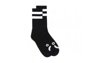 Polar Skate Co Happy Sad Socks Black