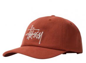 Stussy Big Logo Twill Low Pro Cap Orange